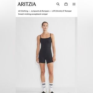 Aritzia Black Jumpsuit Romper